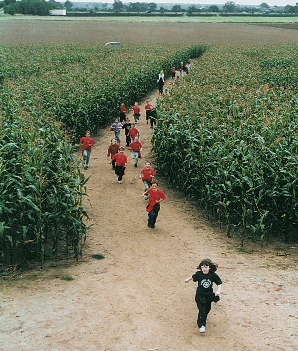 Children running